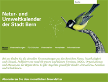 Tablet Screenshot of natur-umweltkalender.ch